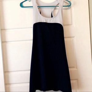 Tennis Dress (white/navy blue)